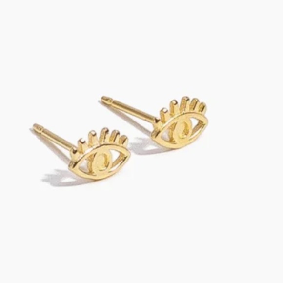 Jewelry - J Crew Evil EYE emoji Earrings - NWT
